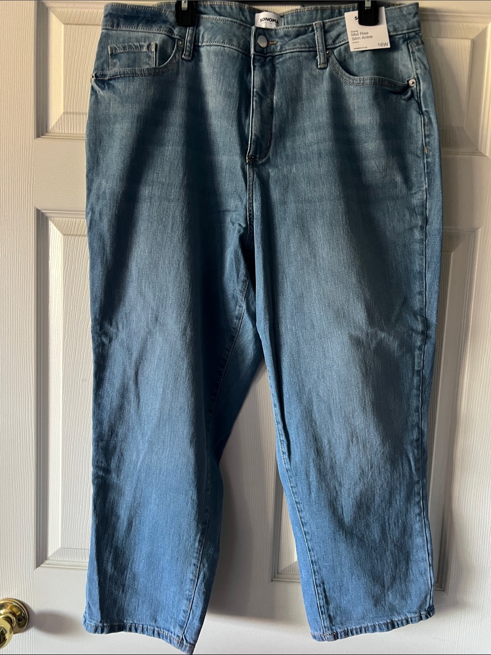 Sonoma Light Blue Cropped Ankle Jeans